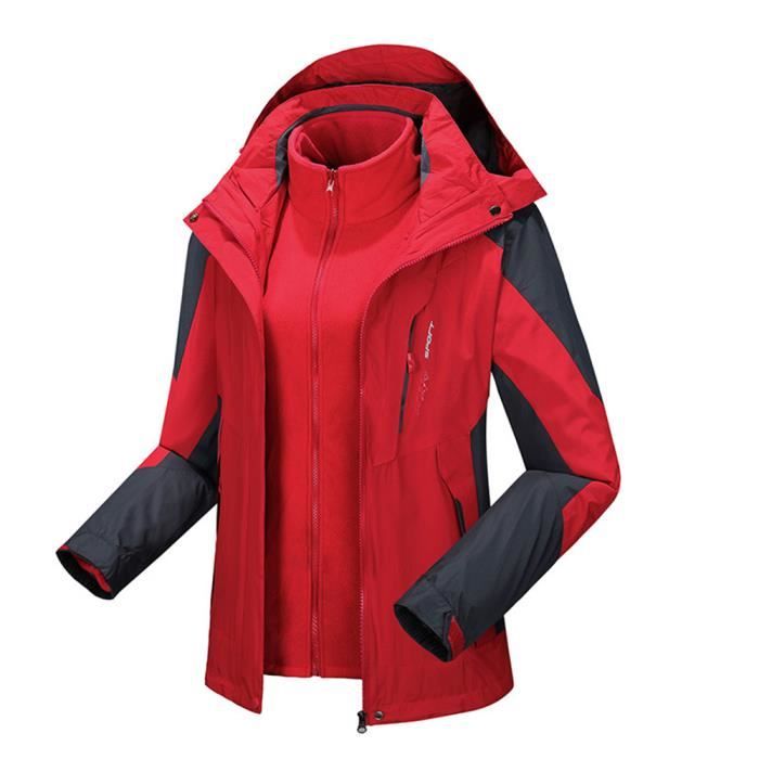 Veste ski rouge femme deals