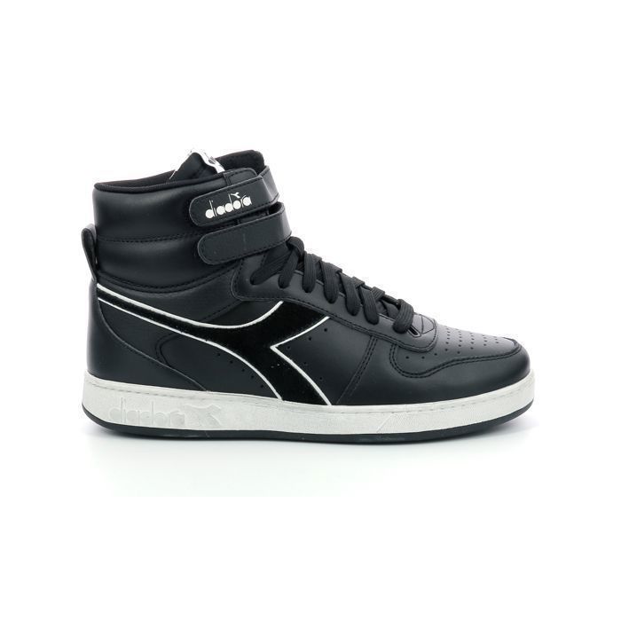 Diadora Baskets hautes - DIADORA - Magic Bas Mid I - Cuir - Noir - Lacets et scratch