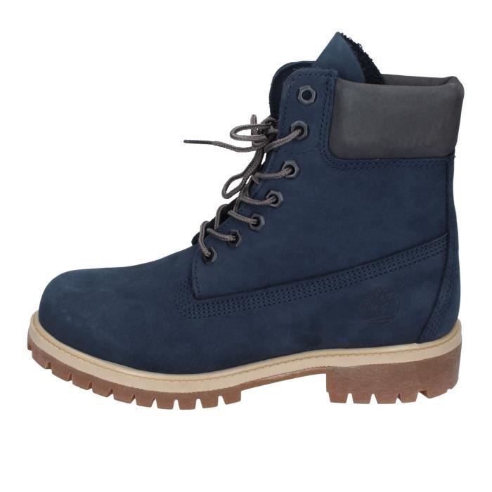 TIMBERLAND Bottines Homme Bleu Cuir nubuck BD999 Bleu Cdiscount Chaussures