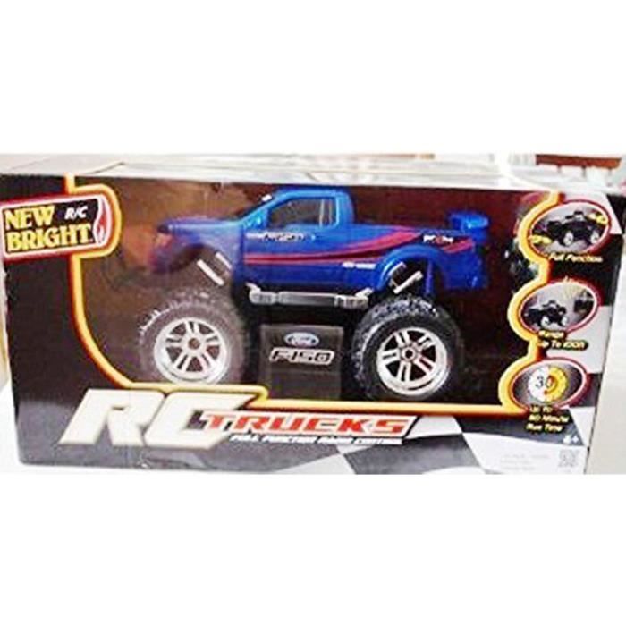 New Bright RC Trucks Voiture telecommande Radiocommande Ford F 150 Bleu Cdiscount Jeux Jouets