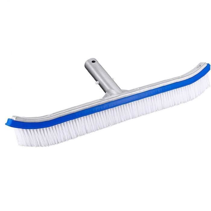 Brosse De Piscine 43cm Tête De Brosse Avec Clip EZ - Nettoyage Efficace Parois, Sols, Murs Et Recoins