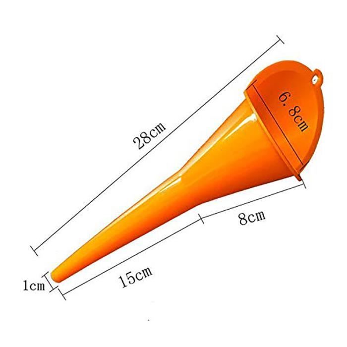 Grand Entonnoir Plastique Bouche Large - Idéal Remplissage Bière Vin Huile Cuisine 26cm