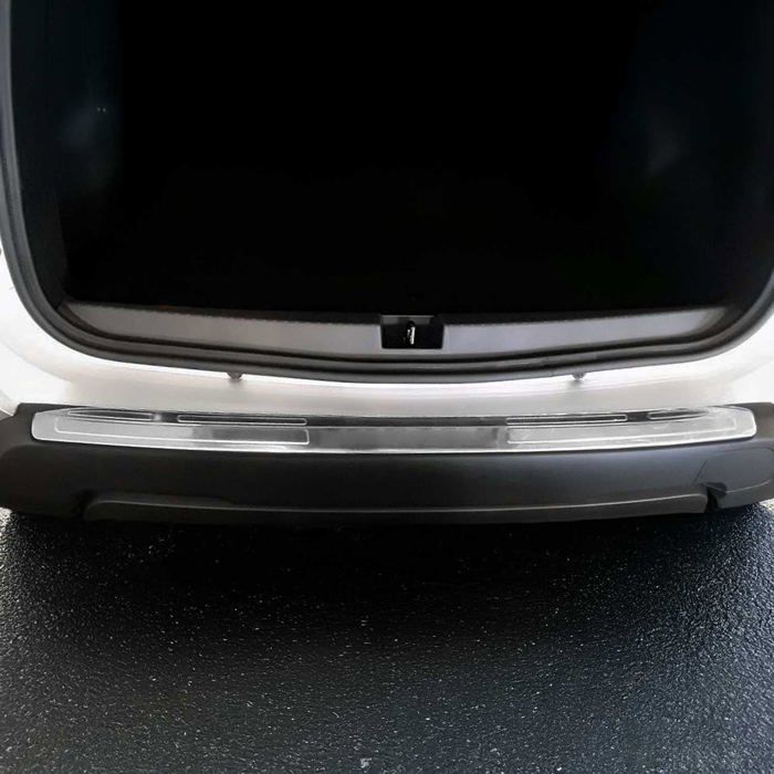 Protection Seuil De Pare-Chocs Arriére pour Dacia Duster 2018-2024 Acier Brossé - Auto