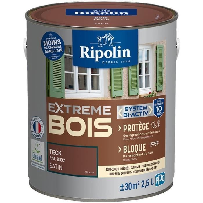 RIPOLIN PROTECTION EXTREME BOIS TECK Satin 2,5 L