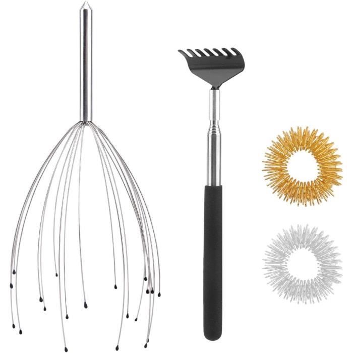 10 Pièces - Anneau De Massage Acupression Pour Les Doigts, Outil De