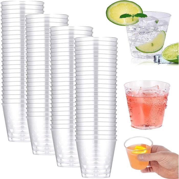 50 Gobelets Réutilisables Incassables 30/35 Cl Plastique - Dragées