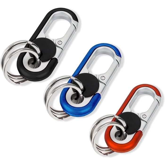 Porte-clés En Titane Fait Main - Motif Météorite, Avec Mousqueton (neuf, Sans Marque)