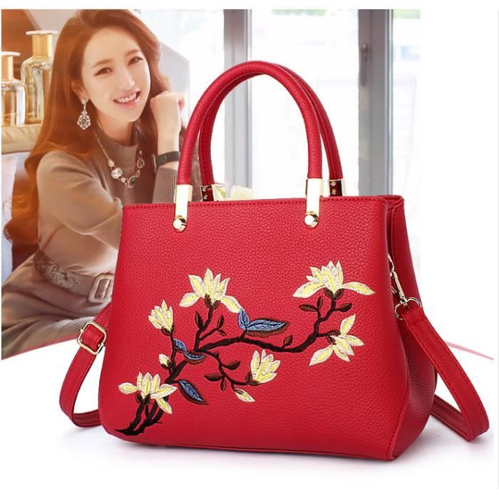 sac a main broderie fleurs
