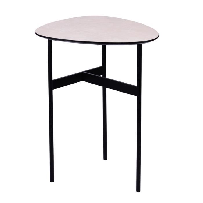 sellette asymétrique ice 55 cm - table passion - gris - contemporain - design