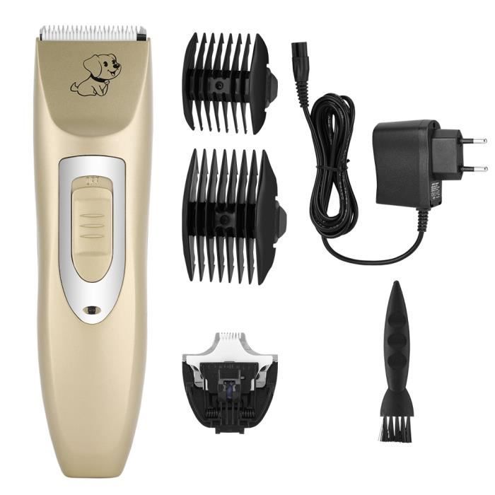 Comparer les prix de Kit de toilettage professionnel pour chien, tondeuses silencieuses électriques sans fil rechargeables à faible bruit pour chats-HUA