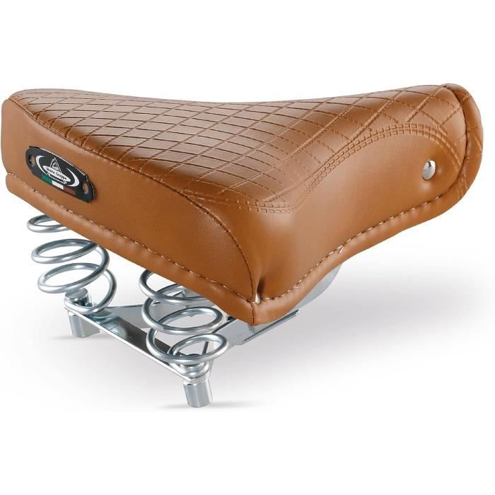Siège de vélo en cuir vintage Wrights selle de vélo en cuir