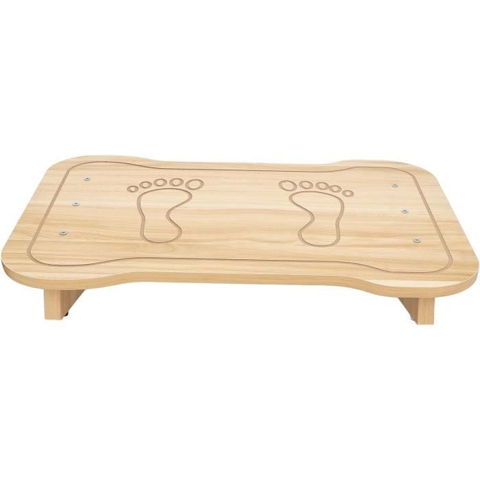 Repose-pieds ergonomique réglable en hauteur sur 3 niveaux - Repose-pieds en bois avec