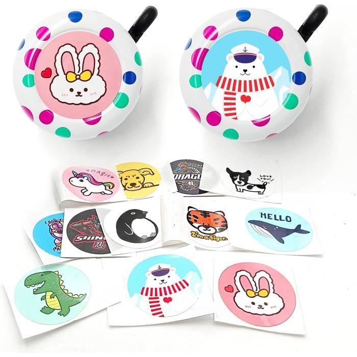 ONIPAX Sonnette Vélo Rigolote - Animaux Et Dessins Animés, Son Puissant, Pour Fille Ou Garçon