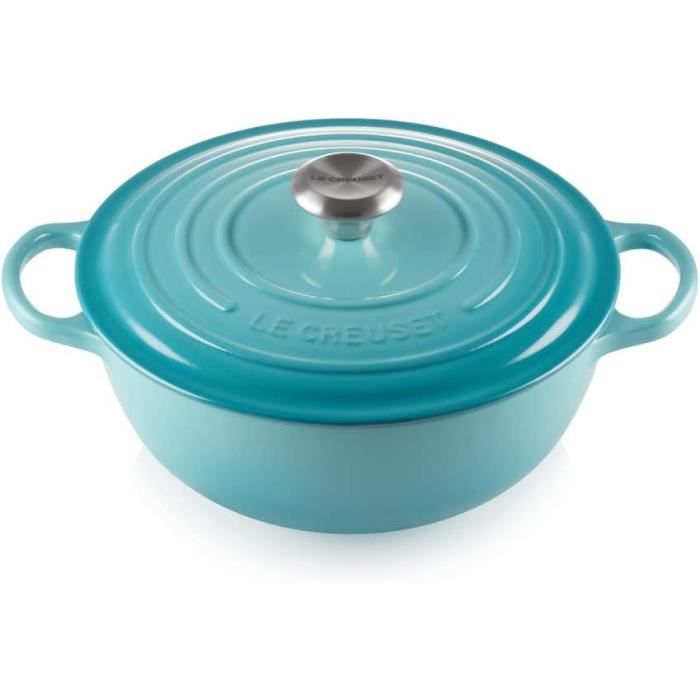 Marmite Haute émaillée La Estrella Fuego - 26 Cm, 11 Litres, Avec Couvercle - Émail Double Couche Intérieur/extérieur
