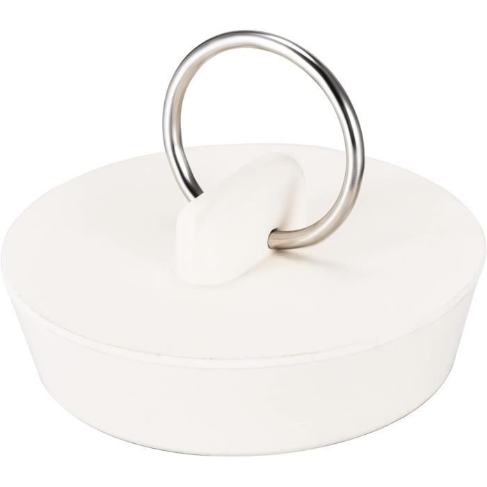 Bouchons Coniques En Silicone Pour Trous De Drainage - Lot De 2 - Diamètre 38 à 48 Mm - Blanc