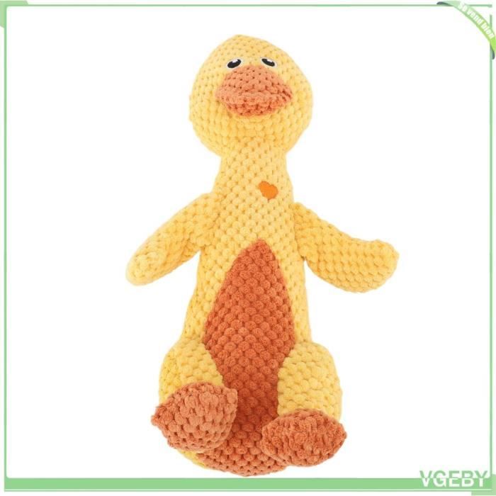 Comparer les prix de Jouet pour chien en peluche grinçant - Canard jaune - Pour intérieur - Nettoyage des dents - Forme mignonne