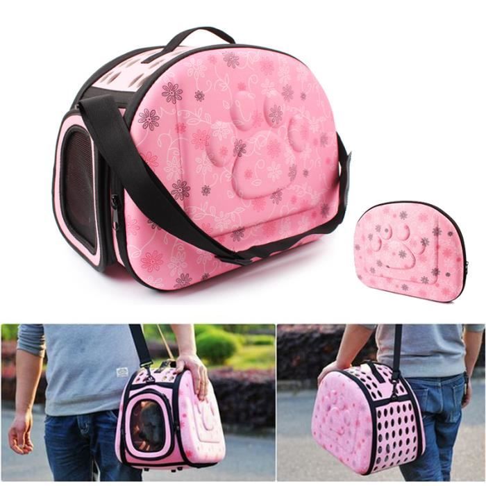 Sac De Transport Rose Chien Chat Animaux Sac D Animal Pliable