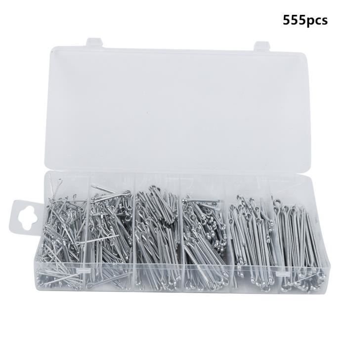 Assortiment de goupilles fendues (emballage de 555)