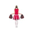 Déguisement Pompom Girl - Smiffys - Robe blanche et rouge - Tailles XS, S, M-1