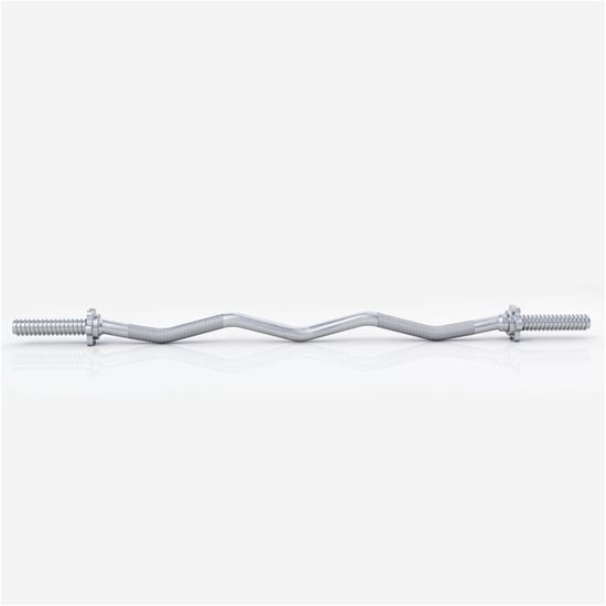 Barre Curl G5 HT Sport 120cm - Chromée, Charge 130kg, Filetage 25mm