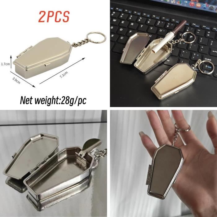 Lot De 3 Cendriers De Poche Anti-odeurs - Noir, Rose, Argent - Portable Pour Voyage