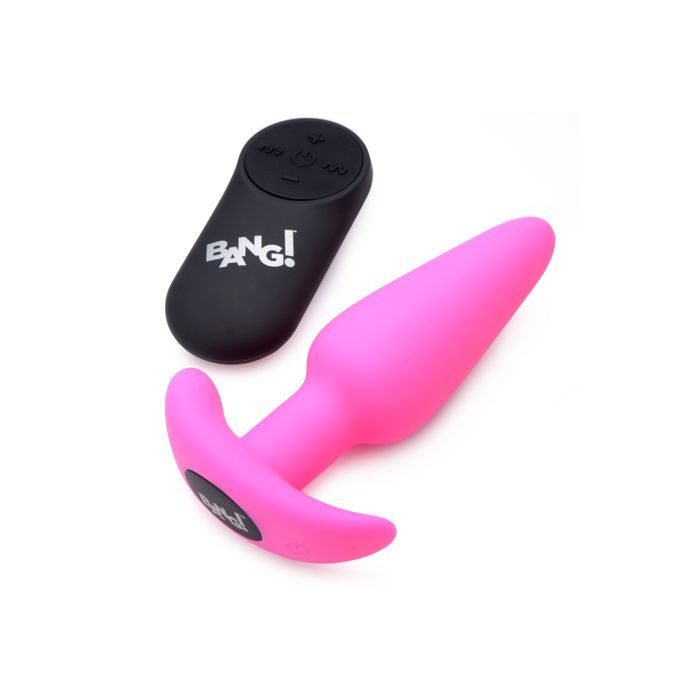 BANG! - Plug Anal Vibrant avec Télécommande - Rose