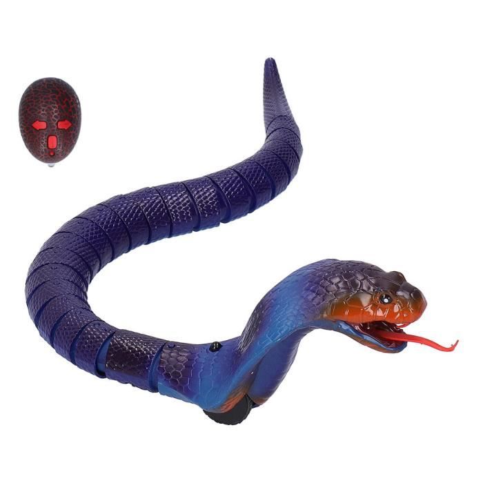 Faukait Jouet serpent électrique télécommandé RC&Robot - Jouet serpent à  mouvement rapide de faux hochet - Jouets de Noël, d'Halloween, de fête