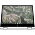 HP Chromebook x360 12b-ca0005nf PC Ultraportable Convertible et Tactile 12'' HD IPS Blanc (Intel Celeron, RAM 4 Go, eMMC 32 Go, AZER-2