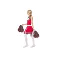 Déguisement Pompom Girl - Smiffys - Robe blanche et rouge - Tailles XS, S, M-2
