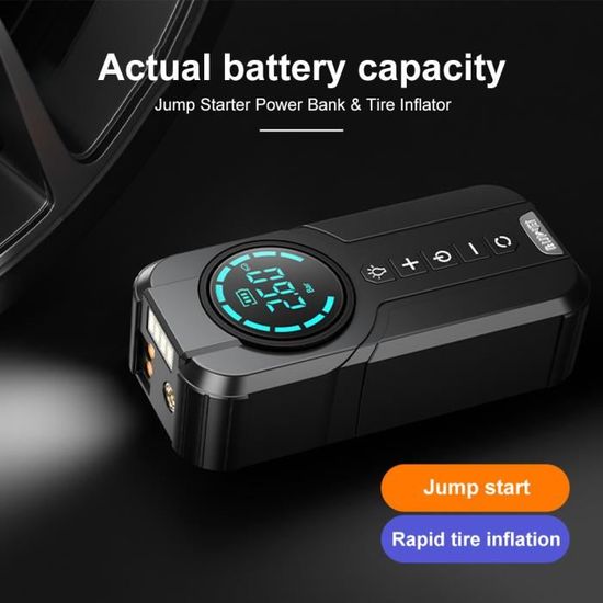 Booster Batterie Voiture 1000 Amp, 12V Démarreur Batterie Portable,  Démarrage de Voiture Jump Starter avec écran LED numérique CXY - Cdiscount  Auto