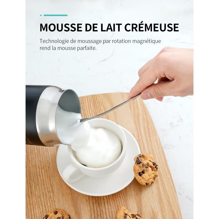 SHARDOR Mousseur à Lait Électrique 500W, Mousse Chaude/Mousse Froide/Lait  Chauffant pour Café Cappuccino Latte