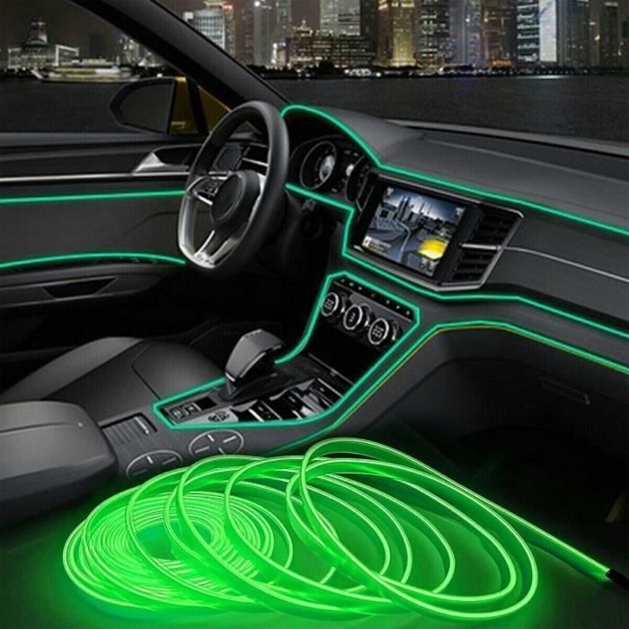 Ruban LED RGB USB Pour Intérieur Voiture - Avec Télécommande - Neuf