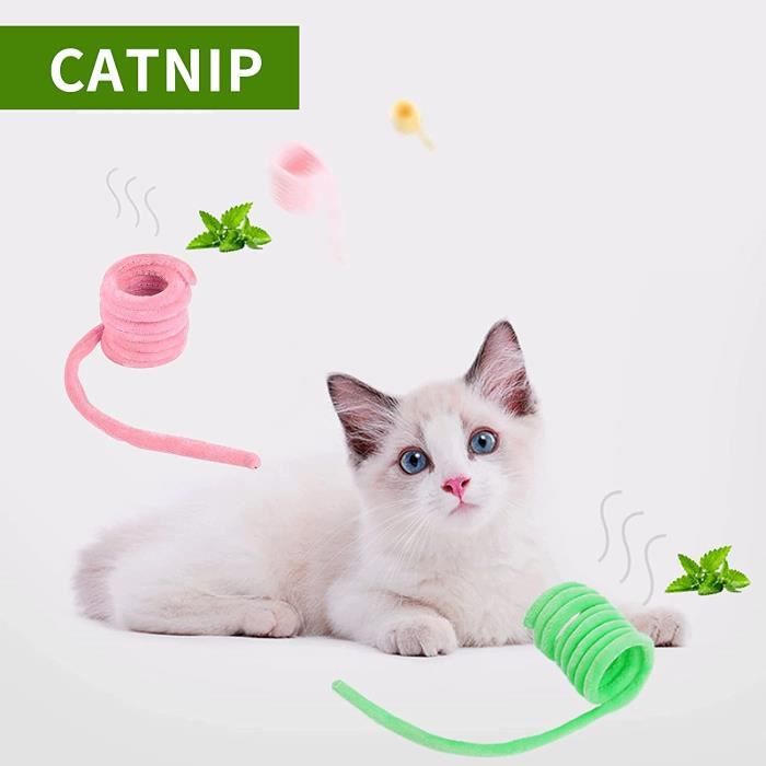 Jouets de Printemps en Peluche pour Chat, Bite Resistant Catnip