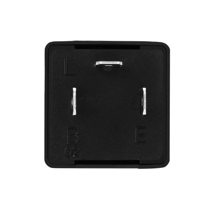 Relais Clignotant Led, Qiilu 12V / 10A Relais Clignotant Électronique à 3 Broches Module De Contrôle De Relais Réglable Universel Pour Voiture Et Moto