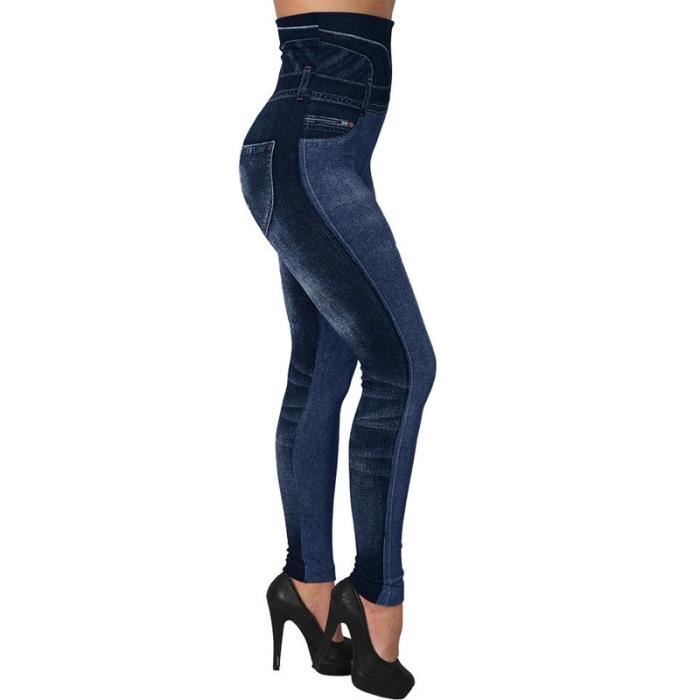 Legging imitation jeans deals