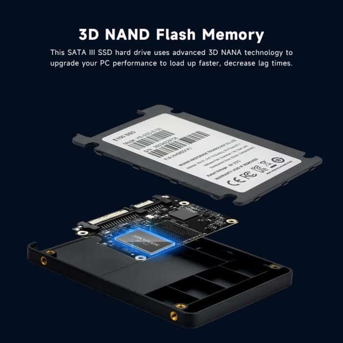 Crucial MX500 1To 3D NAND SATA 2,5 pouces SSD interne - Jusqu'à