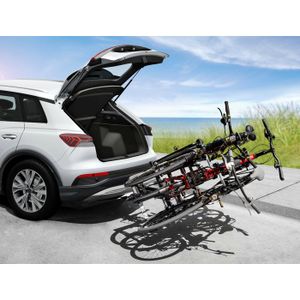 Porte-vélos sur attelage pliable inclinable 2 velos Eufab Finch Vae