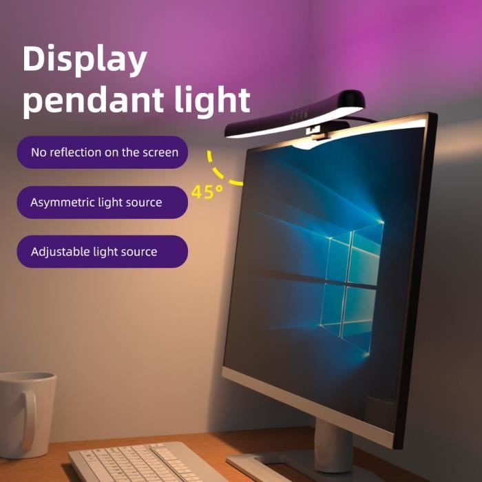 Lumière LED barre d'écran USB réglable, pour ordinateur portable