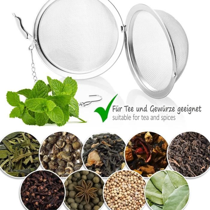 3 Styles Infuseur À Thé Pour Thé En Vrac Boule À Thé En Acier Inoxydable Avec Pendentifs De