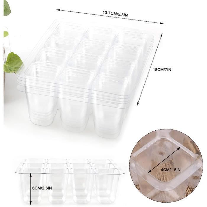 Pot De Germination,Pots De Pépinière En Plastique,Kit De Plateau De