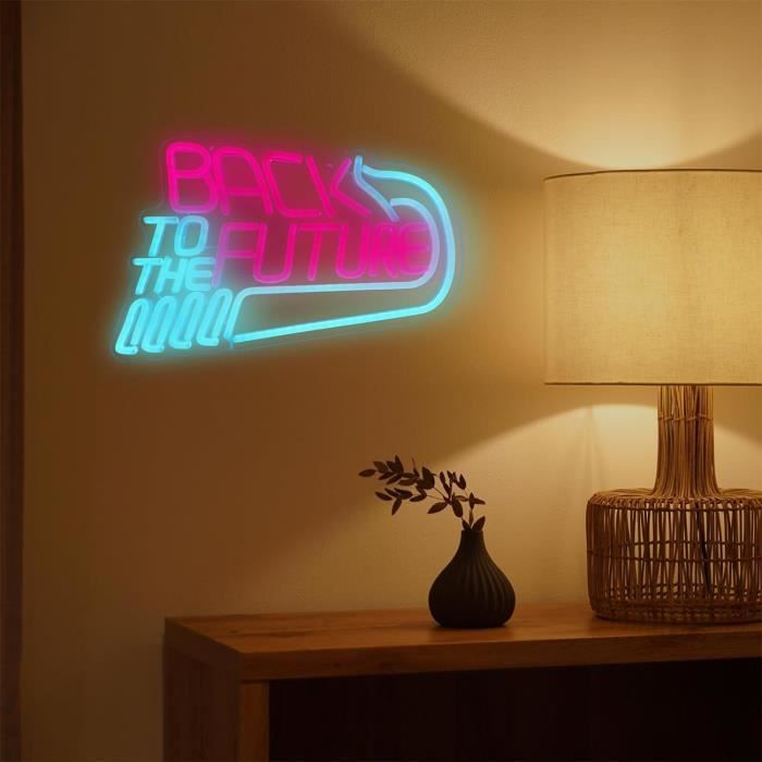 Panneau Néon "What's Your Favorite" Style Film D'horreur - Décoration Murale LED, Luminosité Réglable - Pour Chambre, Bar, Fête - 5