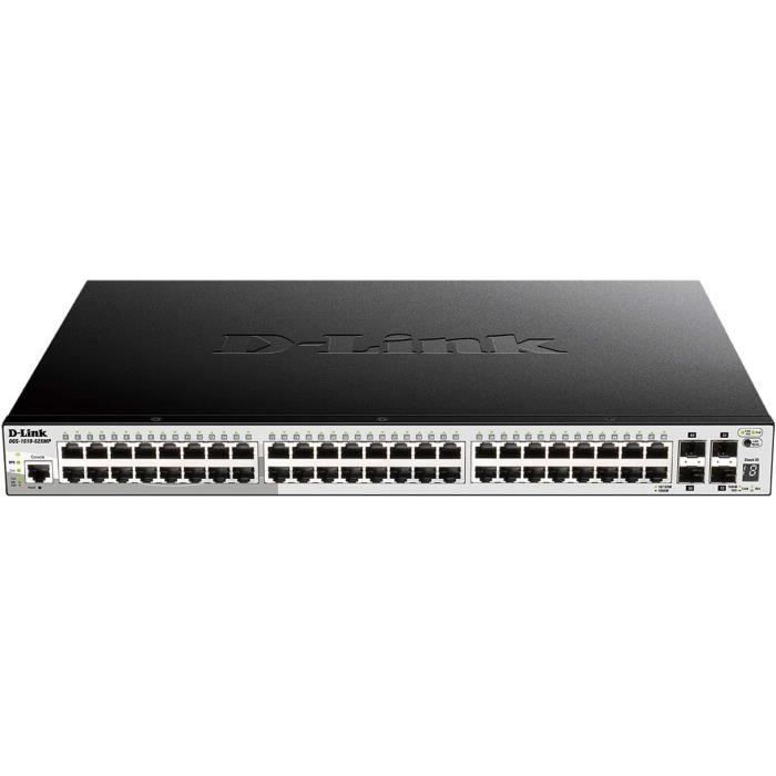 Switch - D-Link - DGS-1510-52XMP - 48 ports Gigabit PoE + 4 ports 10 ...