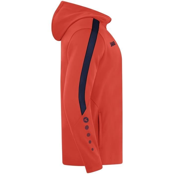 Veste de survêtement à capuche Jako Power Rouge fluo/Bleu marine Homme  Taille L