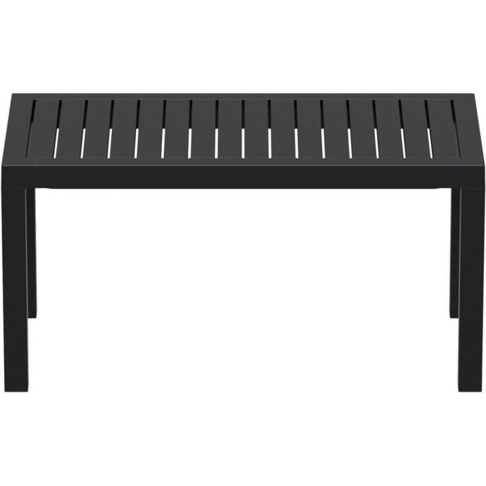 Table D'Appoint Ocean Pour Extérieur - Résistante Aux UV - 45x45x45 Cm - Gris Foncé