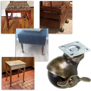 Roulette Chaise Bureau Roulettes Pour Meuble, Roue à Bille En Bronze, Roulettes à Boule
