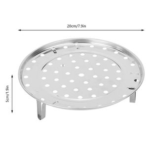 ZENFUN Cuiseur Vapeur 2 Étages Inox Avec Couvercle Verre - 27,9 Cm, Poignées Doubles