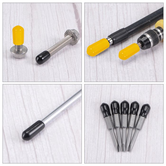 100 Capuchons Caoutchouc Fin 20 Mm – Pour Vis, Boulons, Tuyaux, Uxcell
