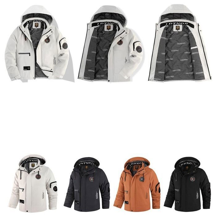Dvbfufv Doudoune Homme Hiver Capuche - Veste Duvet Épaisse Chaude Et Légère