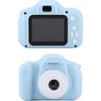 Xuyan Appareil photo numérique HD 1080P pour enfants Mini portable 2.0 pouces IPS couleur écran IPS (Bleu)-0
