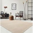 Tapis pour le salon ou la chambre en beige 80x300 cm | Rectangulaire | Lavable jusqu'à 30 degrés | Tapis LOFT de The Carpet-0